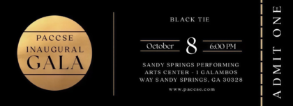 PACCSE Inaugural Gala Ticket — October 8, 2026